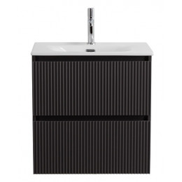 BelBagno Тумба с раковиной Uno mini 60 подвесная Темно-Серый матовый с раковиной BB-8099-3-60