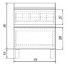 Dreja Тумба с раковиной Grace Plus 60 напольная