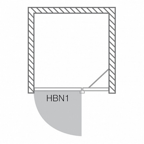 Roltechnik Душевая дверь в нишу HBN1/1000 распашная