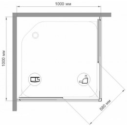 Royal Bath Душевой уголок HPD-T 100х100х185