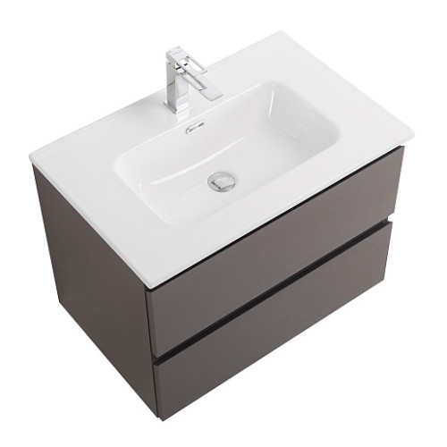 BelBagno Тумба с раковиной Kraft 39-70 подвесная Темно-Серый матовый с раковиной BB700/390ETL