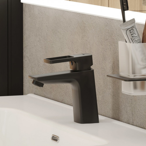 Смеситель для раковины Iddis Bild BILBL00i01 матовый черный