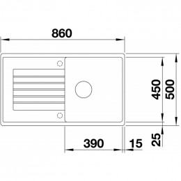 Кухонная мойка Blanco Zia 5 S, белый