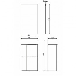 Зеркало Comforty Асти-40 00-00001468