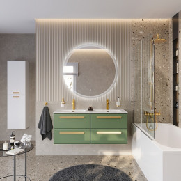 BelBagno Мебель для ванной Eco Cer-N 120 с 4 ящиками фисташковый софт CZR-8073-120-2 ручки сатиновое золото