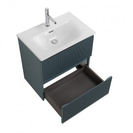 BelBagno Тумба с раковиной Uno mini 60 подвесная Голубой матовый с раковиной BB-8099-3-60