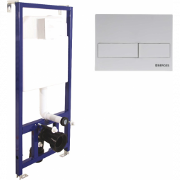 Инсталляция для унитаза Berges Novum 040214 с клавишей L4 Soft Touch белый