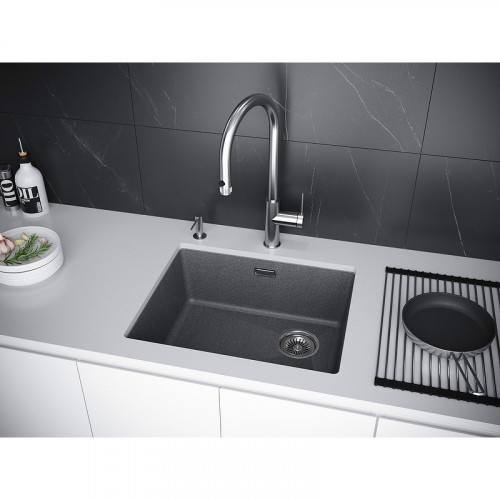 Мойка для кухни Paulmark Lumi UNI LU55-DG 55.5x46 графит