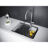 Мойка для кухни Paulmark Lumi UNI LU55-DG 55.5x46 графит