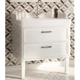Kerama Marazzi Тумба с раковиной Pompei 80, 2 ящика, белая