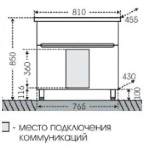 СанТа Мебель для ванной Лондон 80 напольная LED