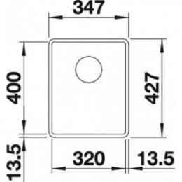 Кухонная мойка Blanco Subline 320-F, антрацит