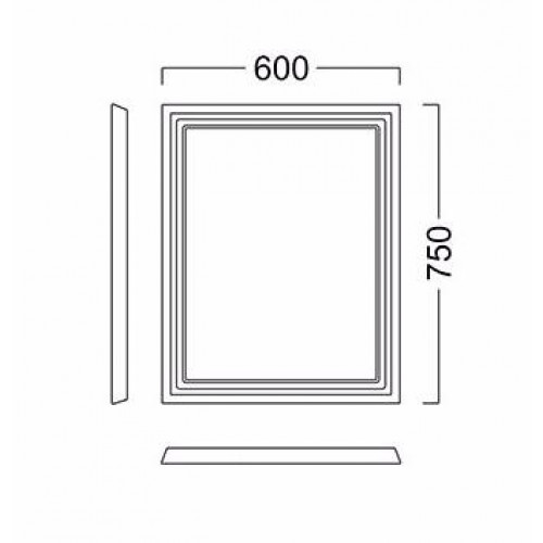 Kerama Marazzi Мебель для ванной Pompei 60, 3 ящика, черная