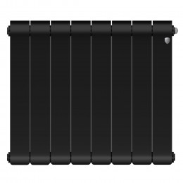 Радиатор биметаллический Royal Thermo Infinity 500 Noir Sable 8 секций, боковое подключение