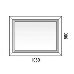Зеркало Corozo Классика 80 LED SD-00000862,белый