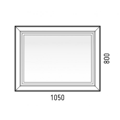 Зеркало Corozo Классика 80 LED SD-00000862,белый