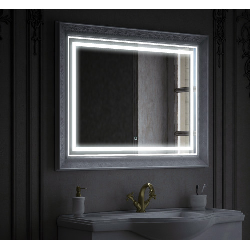 Зеркало Corozo Классика 80 LED SD-00000862,белый