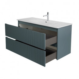 BelBagno Тумба с раковиной Uno 120 подвесная Голубой матовый с раковиной BB-8099-120