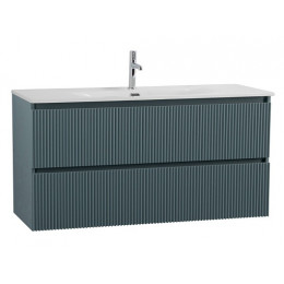 BelBagno Тумба с раковиной Uno 120 подвесная Голубой матовый с раковиной BB-8099-120