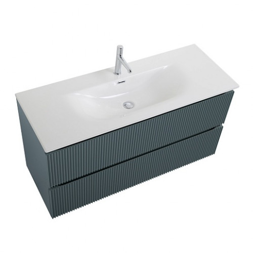 BelBagno Тумба с раковиной Uno 120 подвесная Голубой матовый с раковиной BB-8099-120