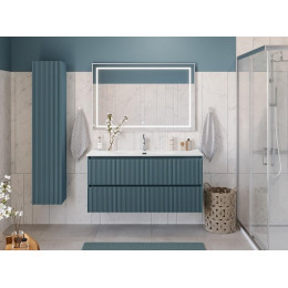 BelBagno Тумба с раковиной Uno 120 подвесная Голубой матовый с раковиной BB-8099-120