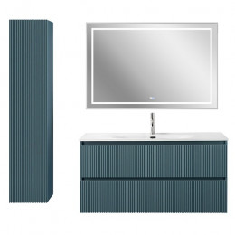 BelBagno Тумба с раковиной Uno 120 подвесная Голубой матовый с раковиной BB-8099-120