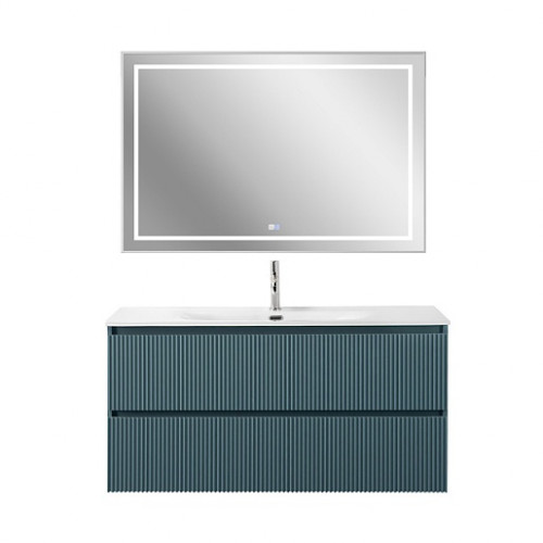 BelBagno Тумба с раковиной Uno 120 подвесная Голубой матовый с раковиной BB-8099-120