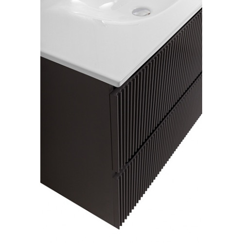 BelBagno Тумба с раковиной Uno 100 подвесная Темно-Серый матовый с раковиной BB-8099-100