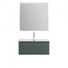BelBagno Тумба с раковиной Uno 80 с 1 ящиком подвесная Еловый матовый с раковиной BB-8099-3-80
