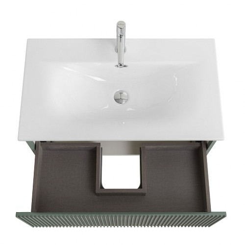 BelBagno Тумба с раковиной Uno 80 с 1 ящиком подвесная Еловый матовый с раковиной BB-8099-3-80