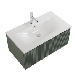 BelBagno Тумба с раковиной Uno 80 с 1 ящиком подвесная Еловый матовый с раковиной BB-8099-3-80