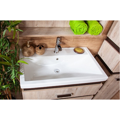 Бриклаер Мебель для ванной Техас 70 дуб кантри/венге