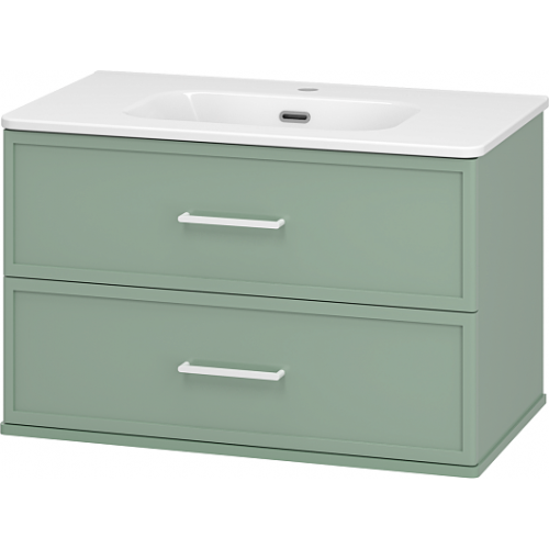 Brevita Тумба с раковиной Verde 80 подвесная зеленая