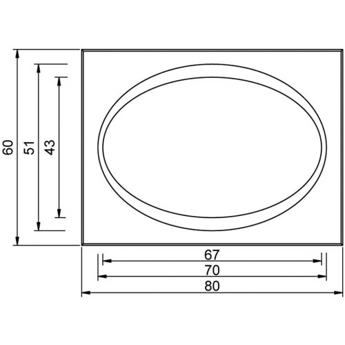 Зеркало Aquanet TH-R-40 80 00180758