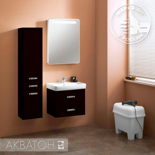 Акватон Комплект Мебели "Америна 60" L черный