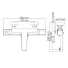Термостатический смеситель для ванны WasserKRAFT Naab 8611 Thermo хром