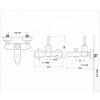 Смеситель для ванны с коротким изливом Bravat Spring F679113C-01