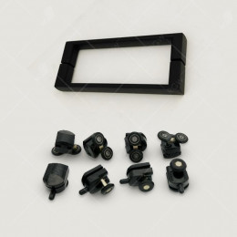 Душевой уголок RGW CL-48 В 32094883-014 130x80 см дверь раздвижная стекло прозрачное черный