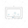 Душевой уголок RGW CL-48 В 32094883-014 130x80 см дверь раздвижная стекло прозрачное черный