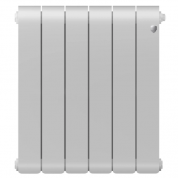 Радиатор биметаллический Royal Thermo Infinity 300 Bianco Traffico 6 секций, боковое подключение