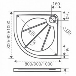 Good Door  Поддон для душа Эклипс 80x80
