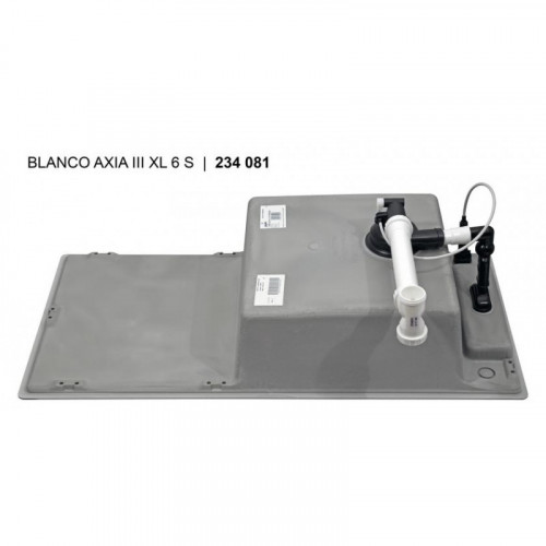 Кухонная мойка Blanco Axia III XL 6 S с доской из стекла, антрацит