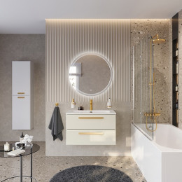 BelBagno Мебель для ванной Eco Cer-N 80 CZR-8073-80 брашированная альпака ручки сатиновое золото