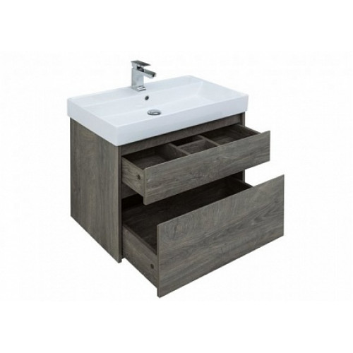Aquanet Мебель для ванной Nova Lite 75 2 ящика, дуб рошелье