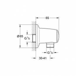 Подключение для душевого шланга Grohe 28405000