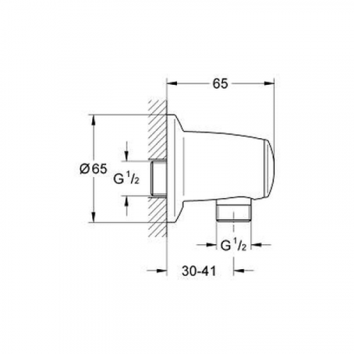 Подключение для душевого шланга Grohe 28405000