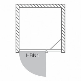 Roltechnik Душевая дверь в нишу HBN1/900 распашная
