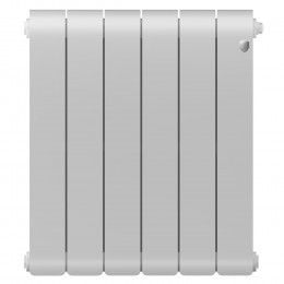Радиатор биметаллический Royal Thermo Infinity 500 Bianco Traffico 6 секций, боковое подключение