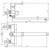 Смеситель для ванны Ursus Lemark LM7251BL черный