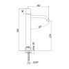 Смеситель для раковины Paffoni Light LIGX081ST 293037 сталь